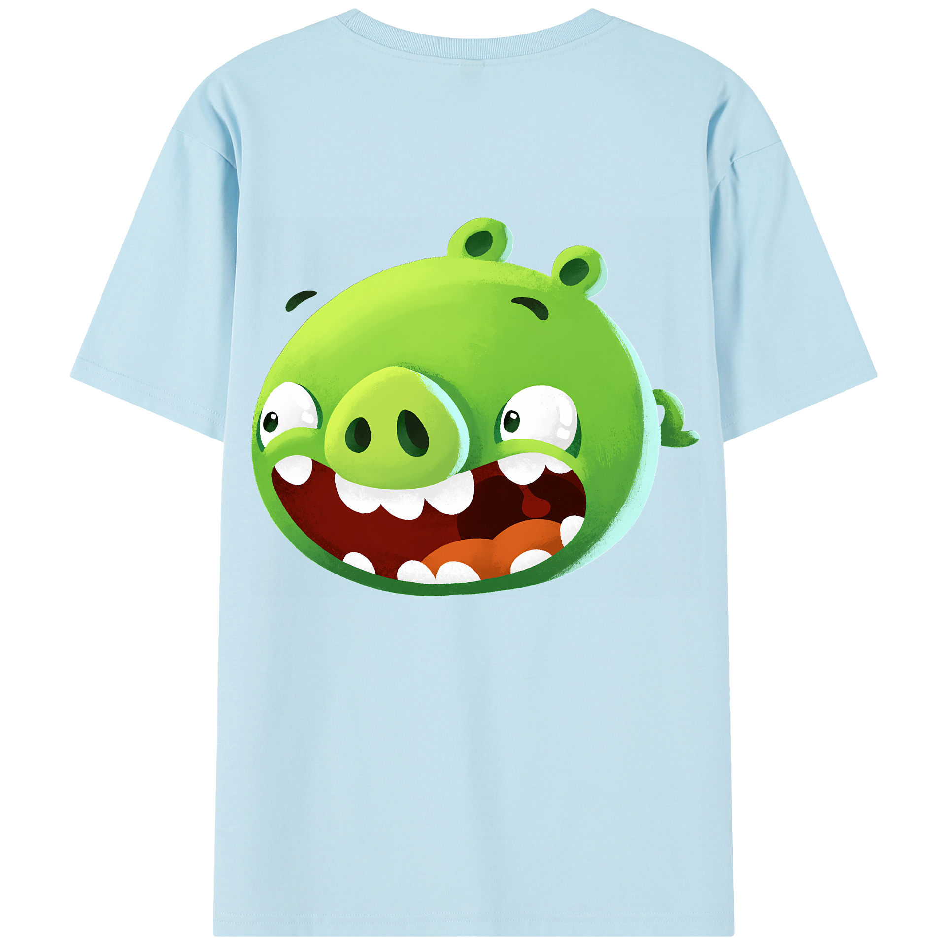 （画像用） Angry Birds アングリーバード 綿100％半袖Tシャツ（背面プリント）